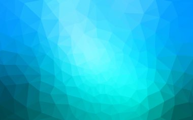 Üçgenler ve degrade origami tarzı oluşur mavi köşeli tasarım deseni.