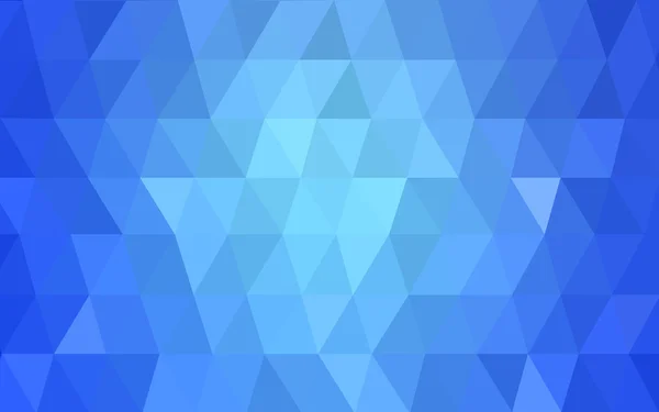 Patrón de diseño poligonal azul claro, que consiste en triángulos y gradiente en estilo origami — Vector de stock