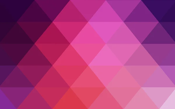 Licht roze, rode veelhoekige ontwerppatroon, die bestaan uit driehoeken en verloop in origami stijl — Stockvector