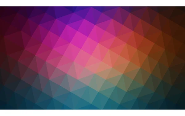 Multicolor dark polygonal design pattern, which consist of triangles and gradient in origami style. — Stock Vector