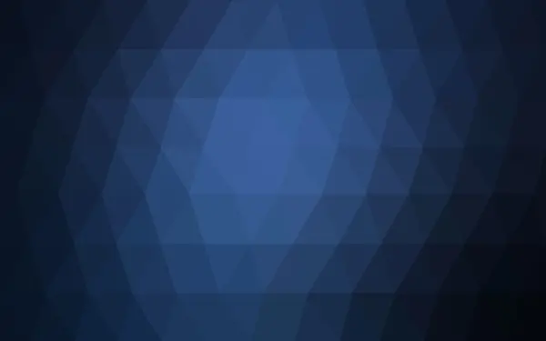 Ciemny niebieski projekt wielokątne wzór, który składa się z trójkątów i gradientu w stylu origami — Wektor stockowy