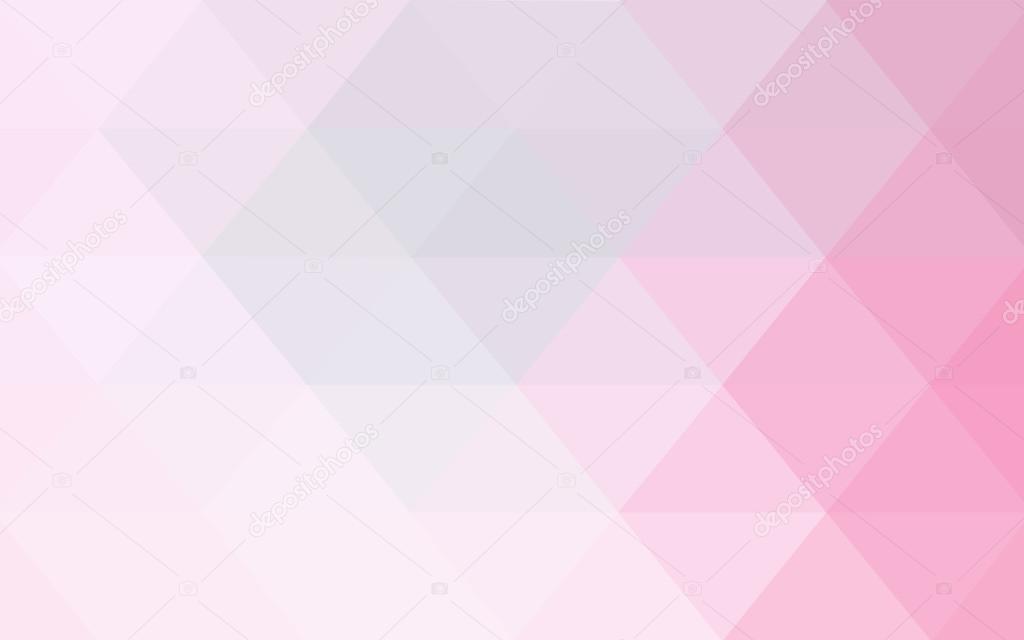 Light pink polygonal design pattern,which consist of triangles and gradient in origami style