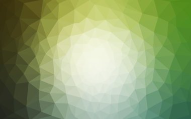 Üçgenler ve degrade origami tarzı oluşur yeşil köşeli tasarım deseni.