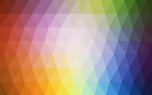 Modèle polygonal multicolore clair, qui se composent de triangles et de dégradés dans le style origami — Image vectorielle