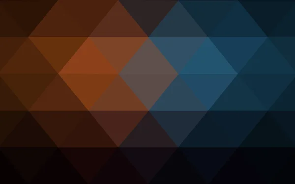 Dark blue, yellow polygonal design pattern, which consist of triangles and gradient in origami style — стоковый вектор