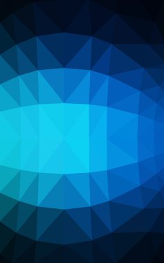 Üçgenler ve degrade origami tarzı oluşur koyu mavi köşeli tasarım deseni