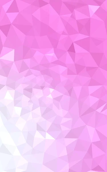 Рожевий багатокутний візерунок дизайну, який складається з трикутників і градієнта в стилі орігамі . — стокове фото