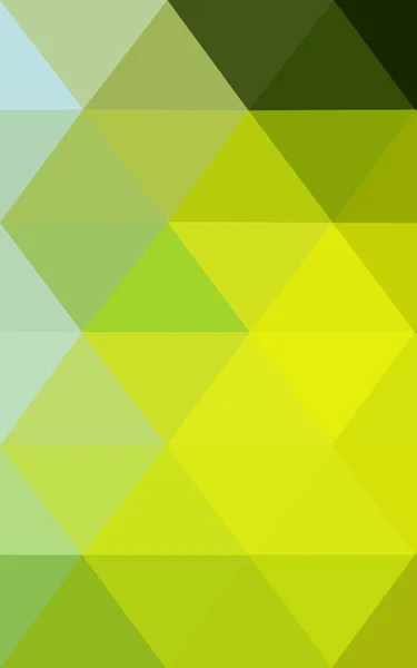 Üçgenler ve degrade origami tarzı oluşur çok renkli yeşil, sarı, turuncu poligonal tasarım deseni. — Stok fotoğraf