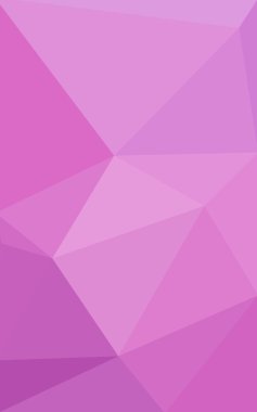 Üçgenler ve degrade origami tarzında oluşan pembe poligonal tasarım deseni.