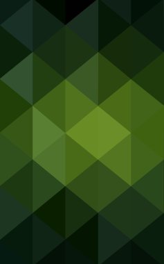 Üçgenler ve degrade origami tarzı oluşur koyu yeşil köşeli tasarım deseni