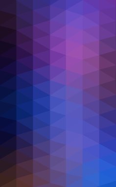 Üçgenler ve degrade origami tarzı oluşur koyu pembe, mavi köşeli tasarım deseni