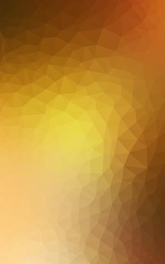 Üçgenler ve degrade origami tarzında oluşan ışık turuncu poligonal tasarım deseni