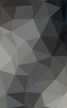 Üçgenler ve degrade origami tarzında oluşan ışık gri köşeli tasarım deseni