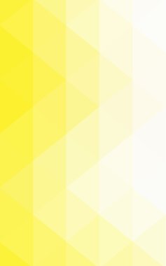 Üçgenler ve degrade origami tarzında oluşan hafif sarı poligonal tasarım deseni