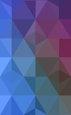 Üçgenler ve degrade origami tarzı oluşur çok renkli koyu pembe, mavi köşeli tasarım deseni.