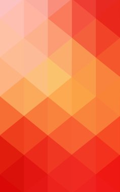 Kırmızı, sarı poligonal tasarım deseni, hangi üçgenler ve degrade origami tarzında oluşan ışık