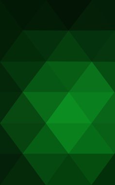 Üçgenler ve degrade origami tarzı oluşur koyu yeşil köşeli tasarım deseni.