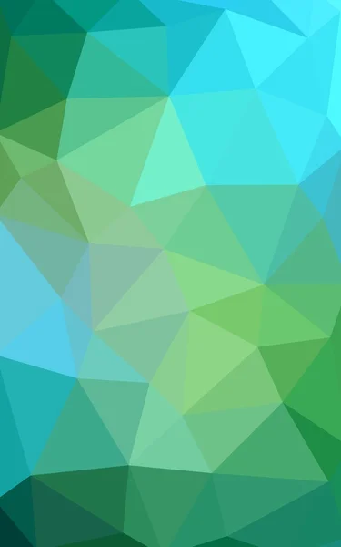 밝은 파란색, 녹색 다각형 디자인 패턴, 삼각형 및 종이 접기 스타일에서 그라데이션 이루어져 있는 — 스톡 사진