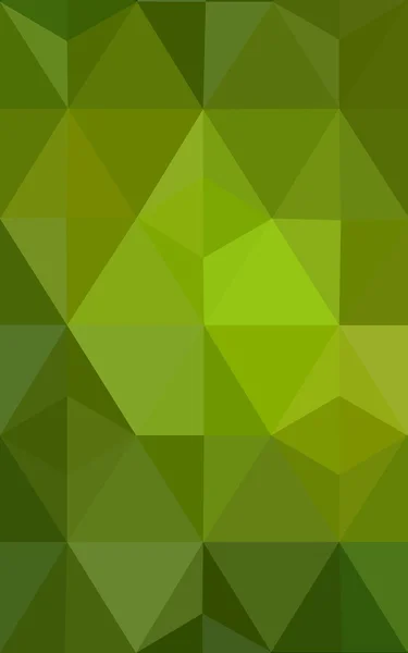 Mehrfarbiges dunkelgrünes, gelbes, orangefarbenes polygonales Muster, das aus Dreiecken und einem Farbverlauf im Origami-Stil besteht. — Stockfoto