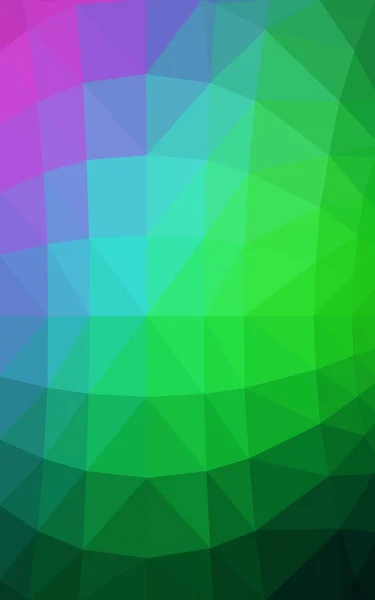 Light pink, green polygonal design pattern,which consist of triangles and gradient in origami style — Stock Photo, Image