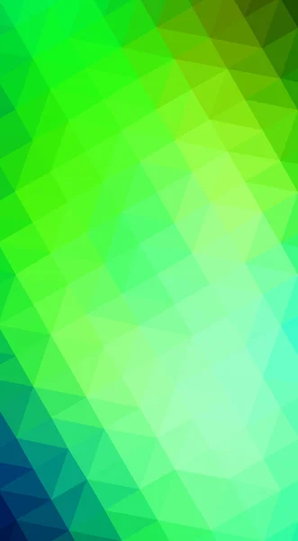 Multicolor green, blue polygonal design illustration, which consist of triangles and gradient in origami style.