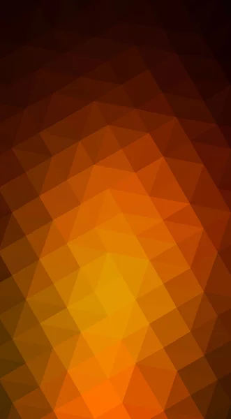 Тёмно-оранжевая полигональная иллюстрация, состоящая из треугольников и градиента в стиле оригами . — стоковое фото