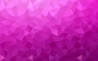 Üçgenler ve degrade origami tarzında oluşan pembe poligonal tasarım deseni.