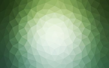 Üçgenler ve degrade origami tarzı oluşur yeşil köşeli tasarım deseni.