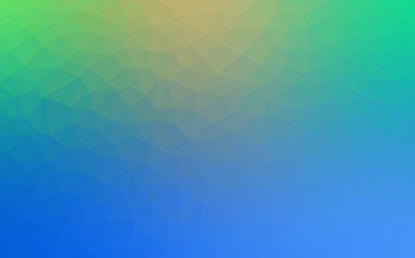 Açık mavi, poligonal tasarım deseni, yeşil üçgenler ve degrade origami tarzı hangi oluşur