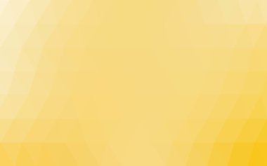 Üçgenler ve degrade origami tarzında oluşan hafif sarı poligonal tasarım deseni