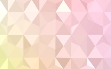 Üçgenler ve degrade origami tarzında oluşan ışık turuncu poligonal tasarım deseni