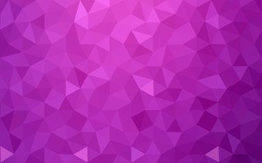 Üçgenler ve degrade origami tarzında oluşan pembe poligonal tasarım deseni.