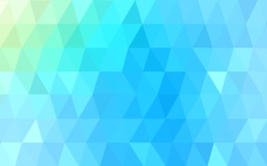 Açık mavi, poligonal tasarım deseni, yeşil üçgenler ve degrade origami tarzı hangi oluşur