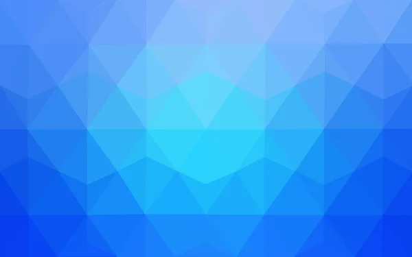 Φως μπλε πολυγωνικό design pattern, που αποτελείται από τρίγωνα και κλίση στο στυλ του origami — Διανυσματικό Αρχείο
