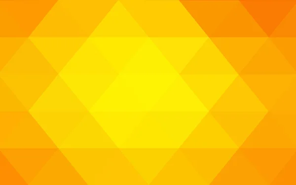 Helles orange polygonales Muster, das aus Dreiecken und Gradienten im Origami-Stil besteht — Stockvektor