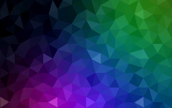 Multicolor padrão de design poligonal escuro, que consistem em triângulos e gradiente no estilo origami . —  Vetores de Stock