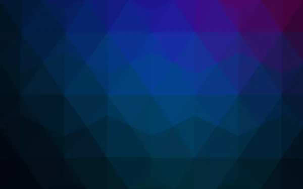 Dunkelrosa, blaues polygonales Muster, das aus Dreiecken und einem Farbverlauf im Origami-Stil besteht — Stockvektor