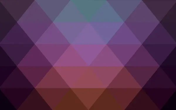 三角形と折り紙スタイルの勾配から成っている暗いピンク、緑の多角形のデザイン パターン — ストックベクタ