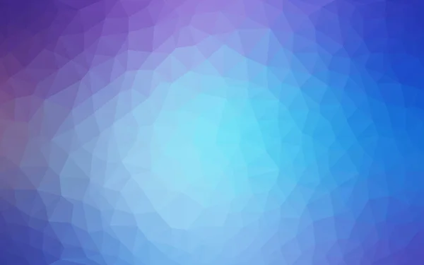 Světle růžová, modrá polygonální návrhový vzor, které se skládají z trojúhelníků a gradient v origami stylu — Stockový vektor