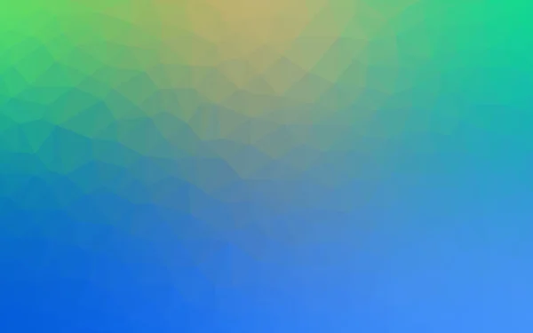 Patrón de diseño poligonal azul claro, verde, que consiste en triángulos y gradiente en estilo origami — Archivo Imágenes Vectoriales