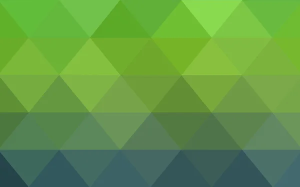 Hellblaues, grünes polygonales Muster, das aus Dreiecken und einem Farbverlauf im Origami-Stil besteht — Stockvektor