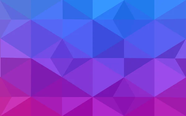 Багатобарвний рожевий, синій багатокутний візерунок дизайну, який складається з трикутників і градієнту в стилі орігамі . — стоковий вектор