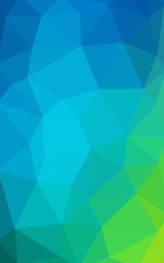 Açık mavi, poligonal tasarım deseni, yeşil üçgenler ve degrade origami tarzı hangi oluşur