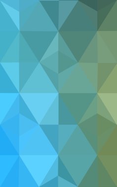 Üçgenler ve degrade origami tarzı oluşur çok renkli yeşil, mavi köşeli tasarım deseni.