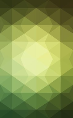 Üçgenler ve degrade origami tarzı oluşur yeşil köşeli tasarım deseni.