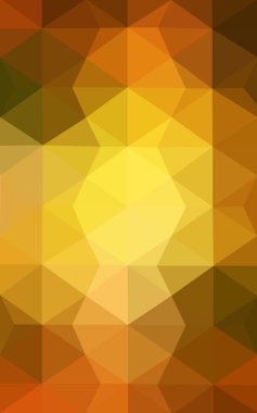 Üçgenler ve degrade origami tarzı oluşur çok renkli yeşil, sarı, turuncu poligonal tasarım deseni.