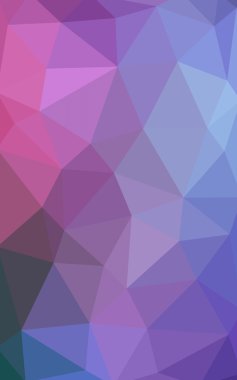 Üçgenler ve degrade origami tarzı oluşur koyu pembe, mavi köşeli tasarım deseni