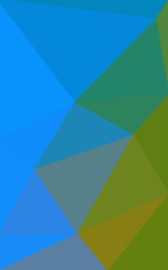 Üçgenler ve degrade origami tarzı oluşur çok renkli yeşil, mavi köşeli tasarım deseni.