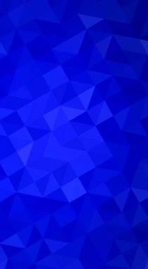 Hangi üçgenler ve degrade origami tarzı oluşur poligonal tasarlamak, mavi.