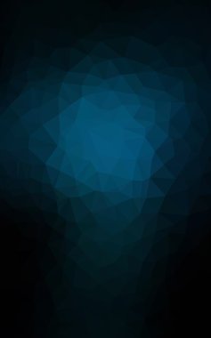 Üçgenler ve degrade origami tarzı oluşur koyu mavi köşeli tasarım deseni